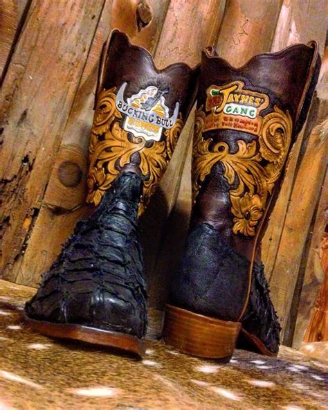 Hand tooled with incredible detail. Republic Boot Company. | Custom ...