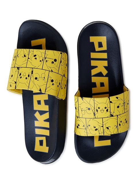 Pokemon Men's Pokemon Pikachu Slide Sandals - Walmart.com