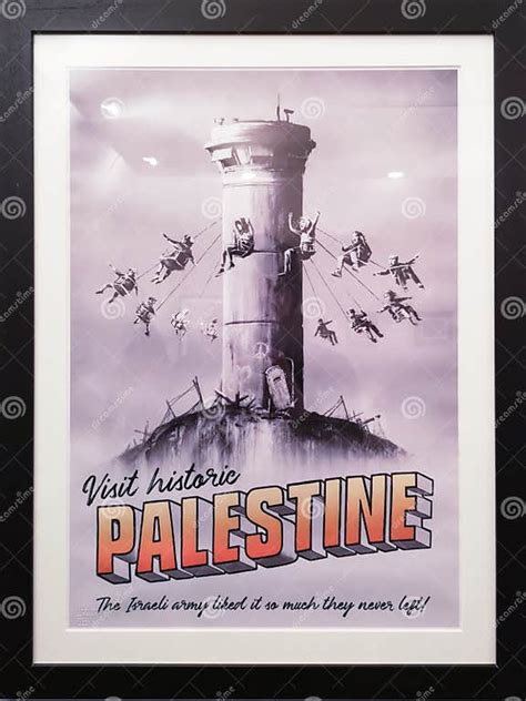 Visit Historic Palestine, Banksy 2018 Editorial Stock Photo - Image of ...