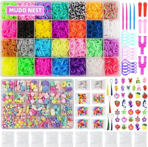 MUDO NEST 18000 Loom Bands Kit: Bracelet Making Kit for Kids in Nepal ...