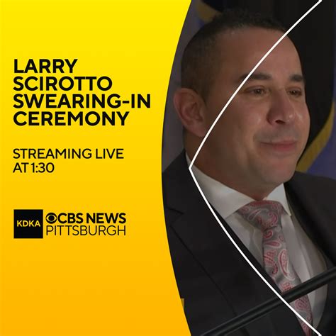 KDKA on Twitter: "STREAMING NOW: Watch live on CBS News Pittsburgh as Larry Scirotto is sworn in ...