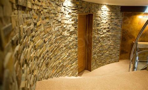 Interior Stacked Stone Veneer Wall Panels | Stone Wall Paneling