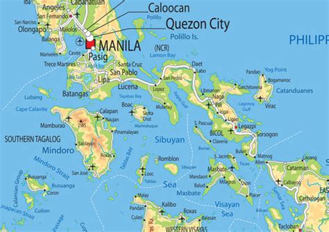 Philippines Physical Map | I Love Maps