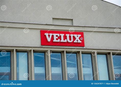 Velux Business Logo Close Up Shot . Editorial Photo - Image of business ...