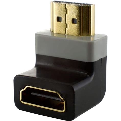 GE HDMI Right Angle Adapter Two-Tone Metal-87724 - The Home Depot