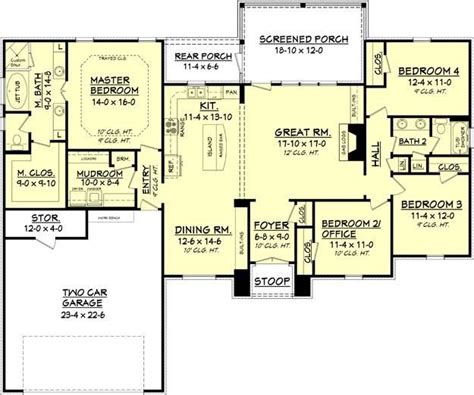 4 Bedroom Home Plans Under 2000 Sq Ft - Bedroom Poster