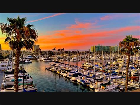 Orange Sunset Sky Lights Up Marina Del Rey: Photo Of The Day | Marina ...