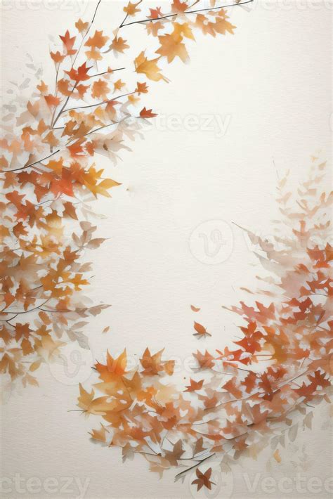 Background with Watercolor Fall Leaves 30009347 Stock Photo at Vecteezy