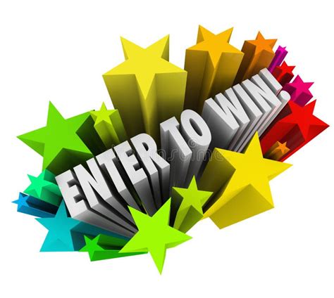 Enter To Win Stars Fireworks Contest Raffle Entry Jackpot Stock ...