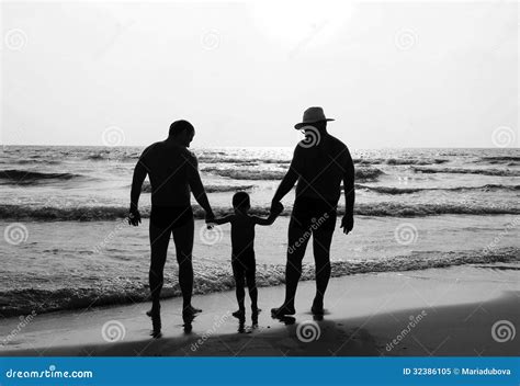 Happy family outdoors stock image. Image of beach, happiness - 32386105