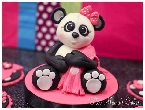 Pink Panda! - Decorated Cake by Hot Mama's Cakes - CakesDecor