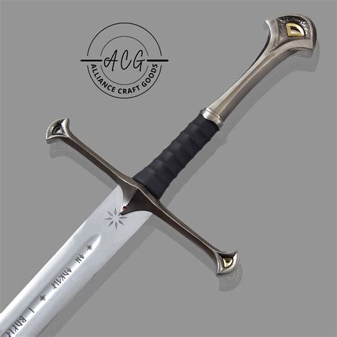 Lord Of The Rings Anduril Sword Of Narsil replica Monogram Sword with Scaber - campestre.al.gov.br