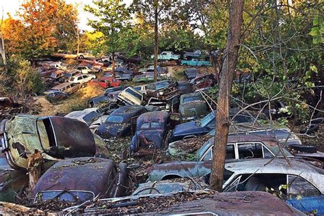 Forgotten Wrecking Yard Liquidation! | Wrecking yards, Junkyard cars, Abandoned cars