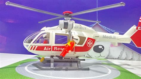 PLAYMOBIL 4222 City Life Air Rescue Medical Helicopter Copter ★ For ...