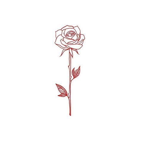 Single-line drawing of a rose. A beautiful tattoo idea - | Rose drawing ...