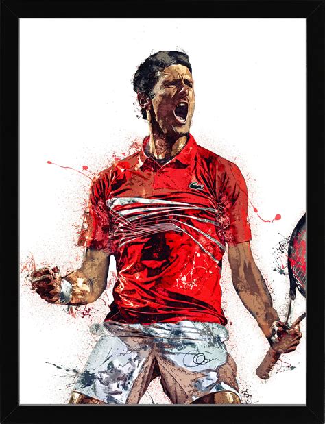 Novak Djokovic poster canvas wall Art Decor Gym Kids Home | Etsy