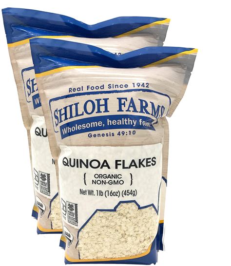 Shiloh Farms Organic Quinoa Flakes 16oz - 2 Pack | Nutritious & Gluten-Free Superfood