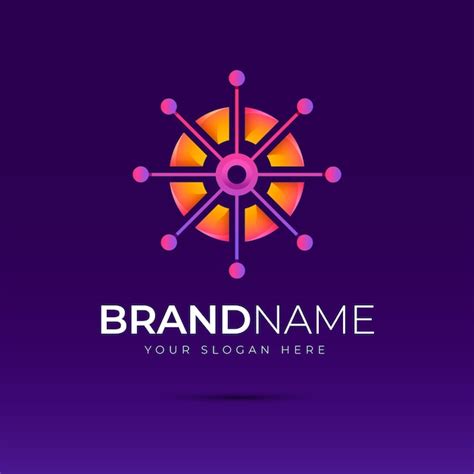 Free Vector | Gradient hub logo template