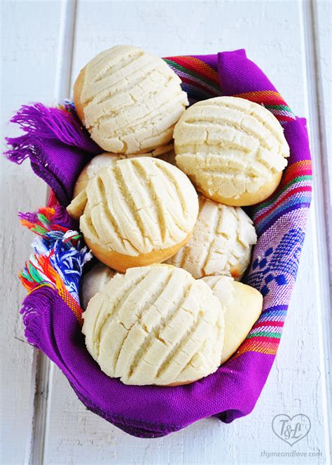 Vegan Conchas | Mexican Pan Dulce - Thyme & Love