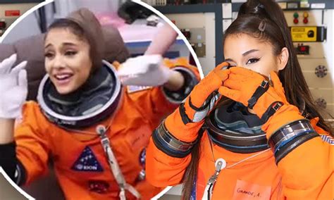 Ariana Grande has 'the coolest day' of her life donning spacesuit in ...