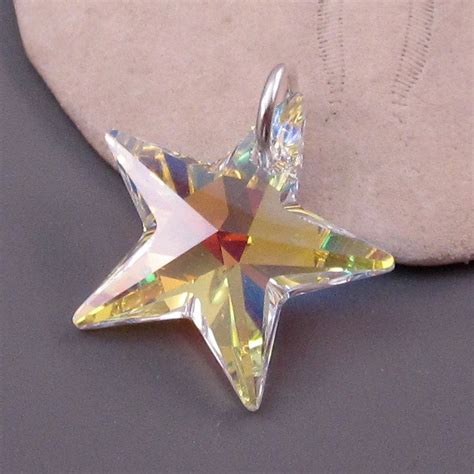 Crystal Star AB Necklace Charm Star Necklace Pendant - Etsy