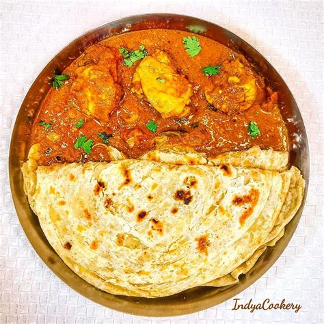 Homemade parotta and Kerala chicken curry | Food, Stuffed peppers ...