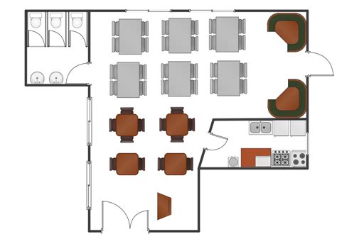 Cafe and Restaurant Floor Plans | Cafe Floor Plan. Cafe Floor Plan ...