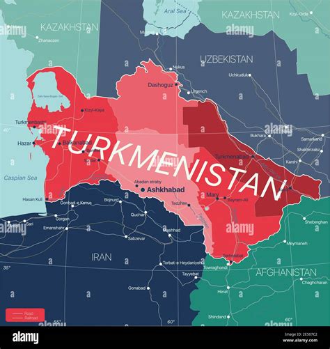 Karakum Desert Map