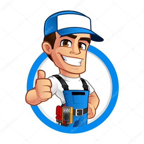 Vector illustration of an electrician — Stock Vector © vector5000 ...