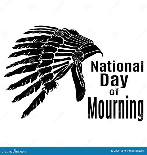 National Day of Mourning, Idea for Poster, Banner, Flyer or Postcard Stock Vector - Illustration ...