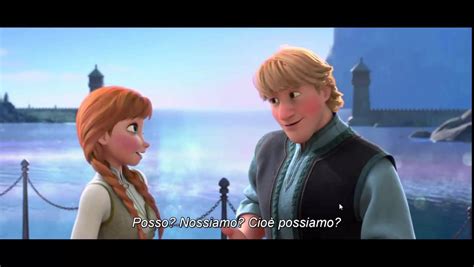 Frozen-Anna & Kristoff kiss ( ENG- SubIta) - YouTube