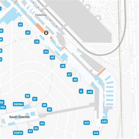 Seattle Tacoma Airport Concourse A Map & Guide