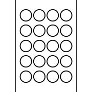 Template for Avery 41568 Round Candy Labels 3/4" diameter | Avery.com