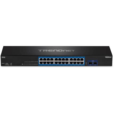 24-Port Gigabit Switch with 2 x 10G SFP+ Slots - TRENDnet TEG-30262