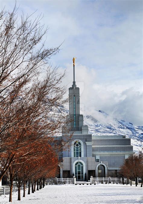 Mount timpanogos Temple Winter by houstonryan on DeviantArt