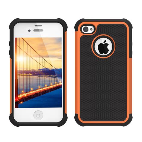 iPhone 4S Case, iPhone 4 Case, CHTech Fashion Shockproof Durable Hybrid ...