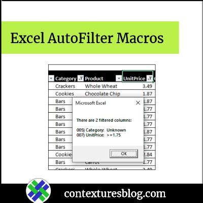 Excel AutoFilter Macros - Contextures Blog