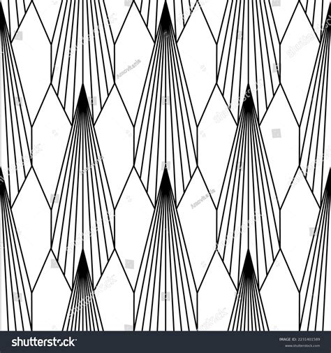 Art Deco Wallpaper Black White Seamless Stock Vector (Royalty Free ...