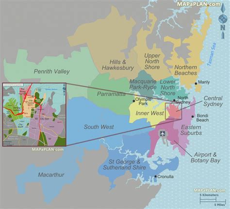 Printable Sydney Map