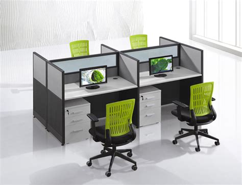 4 seats face-to-face soundproof office cubicles