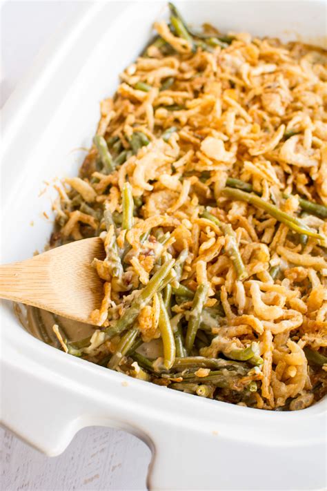 Slow Cooker Fresh Green Bean Casserole - Slow Cooker Gourmet