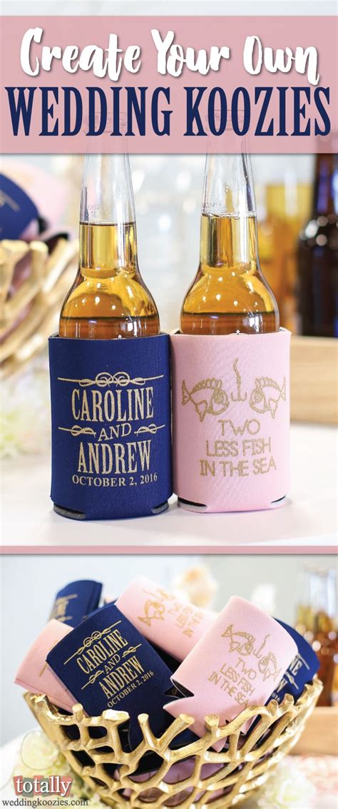 Create Your Own Wedding Koozies with our easy online design tool! We ...