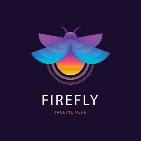 Gradient firefly logo 10520253 Vector Art at Vecteezy