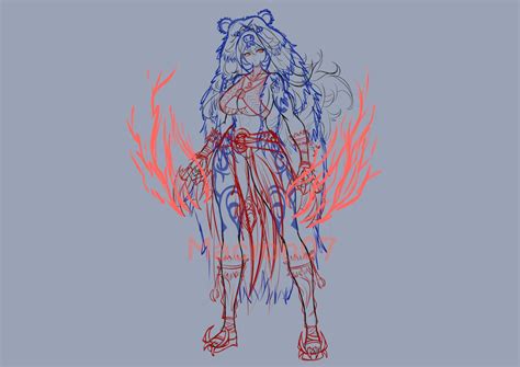 [WIP] DnD Character design : Barbarian Beast by Macaron07 on DeviantArt