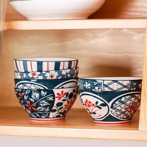 Multicolor Round Ceramic Cereal Bowls, Set Contains: 4 Bowl, Size ...