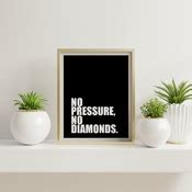 No pressure... Printable Art, Poster Wall Art, Motivational Print, Inspirational Quote, Typographic