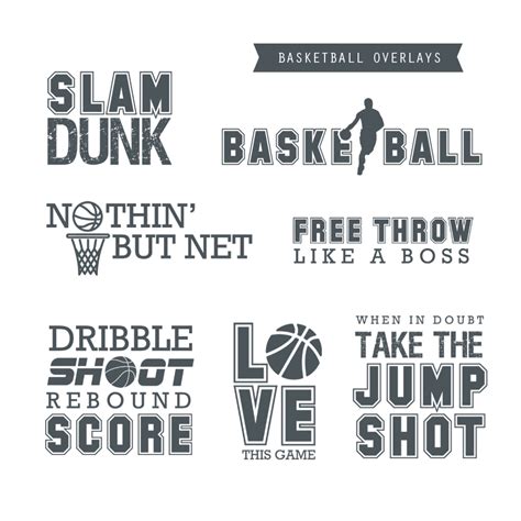 Sports Word Art Overlays – Basketball – Squijoo.com