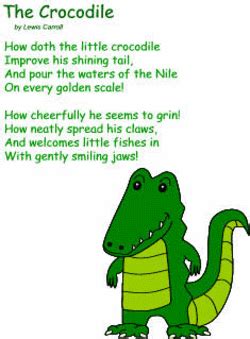 Crocodile Poems | Teaching poetry, Kids poems, Childrens books activities