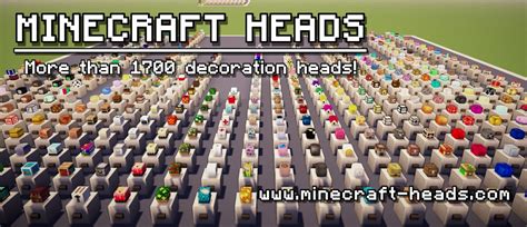 Minecraft Custom Heads (Player Heads, Custom Heads, 1700+) Minecraft Map