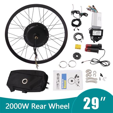 29'' 72V Rear Wheel Electric Bicycle Conversion Kit 2000W E Bike Motor ...